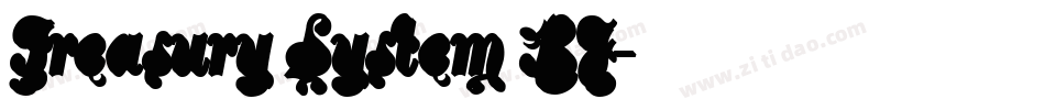 Treasury System BF字体转换
